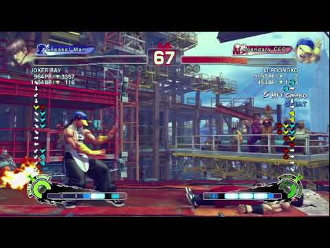 SSF4 AE - JOKER RAY(GU) VS POONGKO(YU)