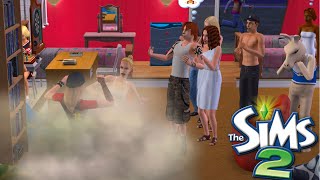 🎓 4K Sims 2 No Commentary Longplay | 6 Teenagers 1 Dad : Chaotic University Gameplay | No Commentary