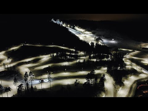 Preparering av skiløyper i Rælingen