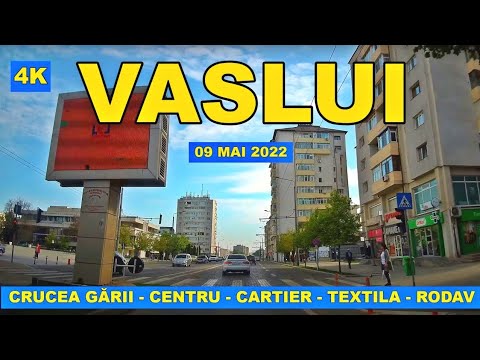 Orasul VASLUI traseu Crucea Garii - Centru - Nord - Cartier - Textila - Rodav - Teodor Dragu mai '22