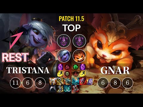 JT Rest Tristana vs Gnar Top - KR Patch 11.5