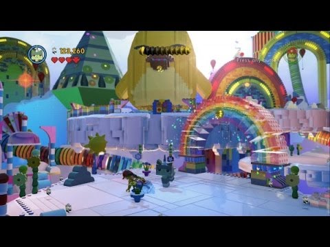 The LEGO Movie Videogame - Cloud Cuckoo Land 100% Guide (Gold Instruction Pages/Pants)