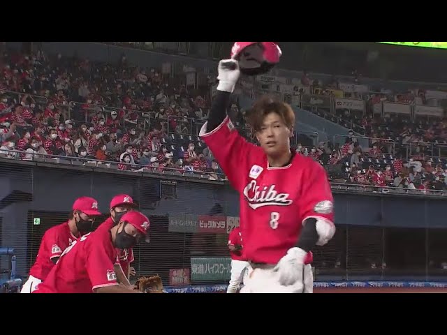 【7回裏】マリーンズ・中村 1点差に迫る8号ソロホームランで本日猛打賞!! 2020/10/13 M-E