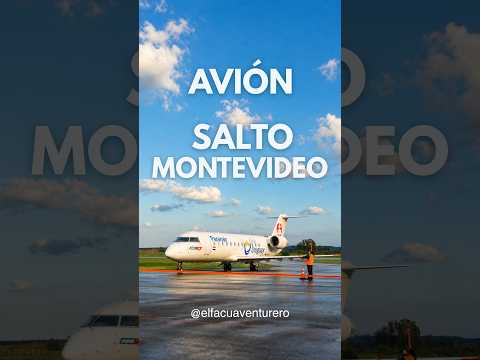 El avión de Paranair CRJ-200 🇺🇾 Volando de Salto a Montevideo