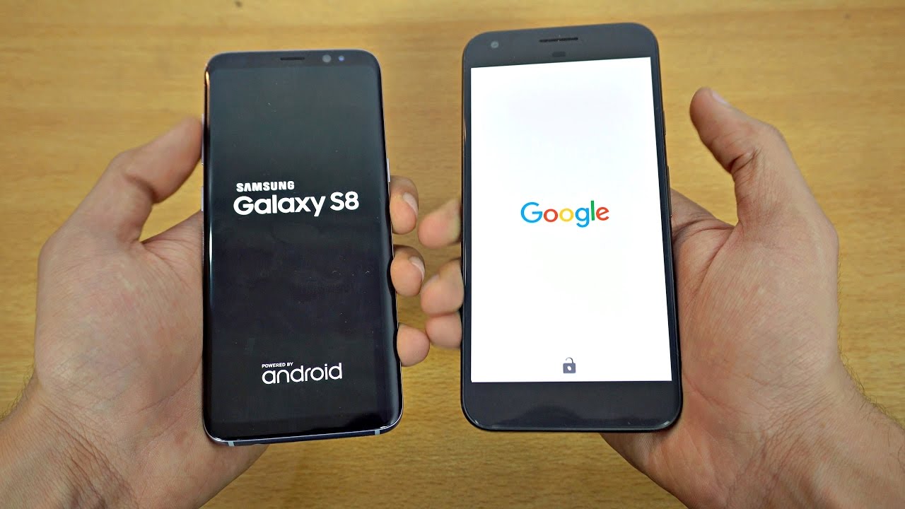 Samsung Galaxy S8 vs Google Pixel XL - Speed Test! (4K)