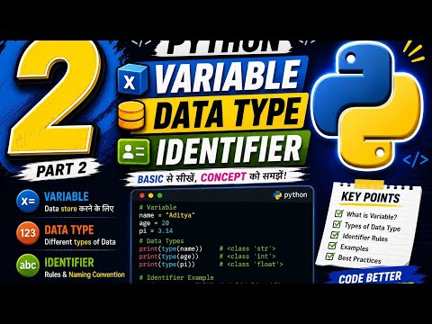 Python Variable Datatypes Lecture 1 Part 2