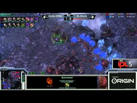 SC2 Snute vs viOLet ZvZ Game 2 IPL 5 Winners Round 4 Starcraft 2 Tournaments