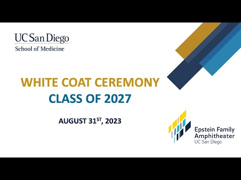UC San Diego Class of 2027 Ceremony Aug 31 2023_Steven Chun participates in the Class of 2027 UC San Diego School of Medicine White Coat Ceremony_#65