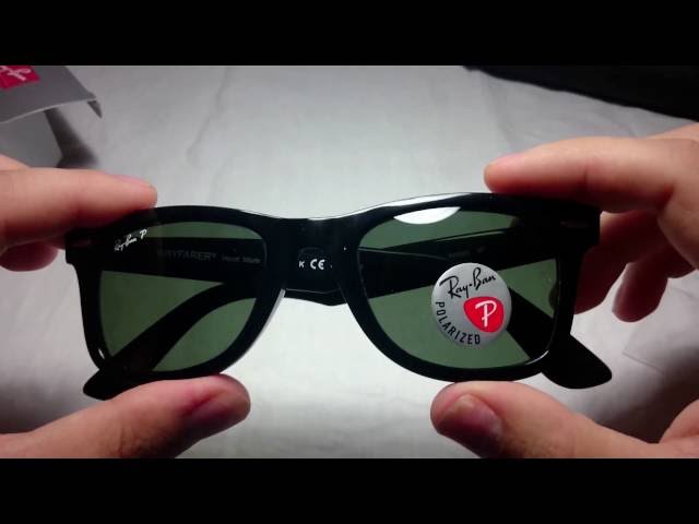Vídeo relacionado con Ray-Ban Wayfarer Gafas de sol, Rectangulares, 50, Black