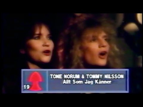 Tone Norum & Tommy Nilsson - Allt Som Jag Känner  (Listan 1988)