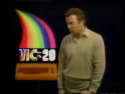 Commodore VIC-20 ad with William Shatner
