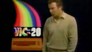 Commodore VIC-20 ad with William Shatner 