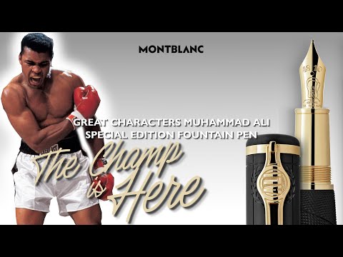 O campeão está aqui! 🥊 Montblanc Grandes personagens Muhammad Ali Caneta-tinteiro