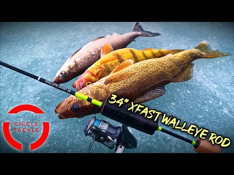 CIRCLE TACKLE 34" XFast Walleye Ice Fishing Rod Review (Won Instagram Giveaway)