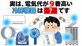【危険】節約のつもりで使っていませんか？電気代が上がりやすい冷房機器ランキング