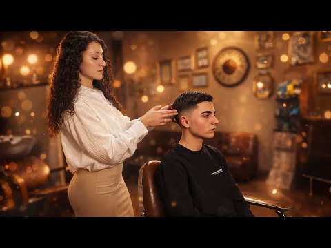 Modern Haircut ASMR ✂️ Relaxing Barber Session by Iris (Soothing & Precise)