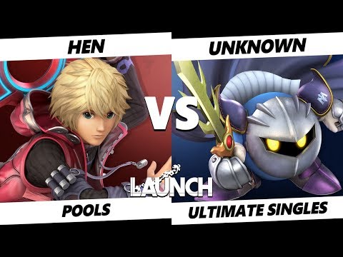 Launch Smash Ultimate -  Hen (Shulk) VS  Unknown (Meta Knight) SSBU Pools