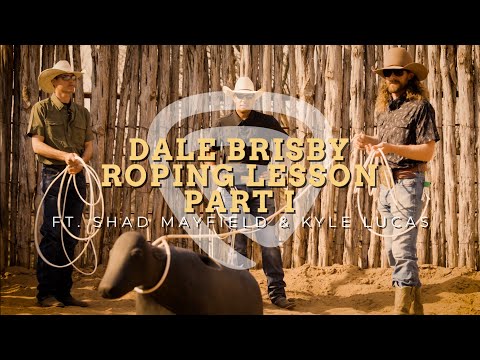 DALE BRISBY LEARNS CALF ROPING! (again) - Ft. Shad Mayfield & Kyle Lucas 🔥