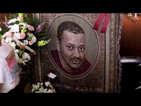 Friends and family gathered at St. John Missionary Baptist Church in Springfield, Ohio, on Saturday to mourn Derrick Fudge. Fudge, 57, was the oldest of nine killed when a gunman opened fire outside a bar early Sunday in Dayton, Ohio. (August 10)