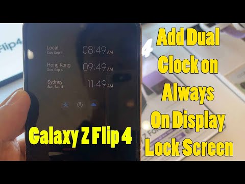 Samsung Galaxy Z Flip 4: How to Add Dual Clock on Always On Display Lock Screen