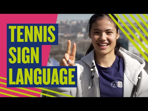 Learn how to use tennis sign language