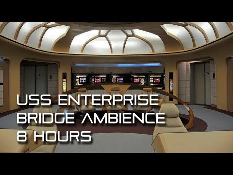 🎧 Star Trek: TNG Bridge Background Ambience *8 HOURS* (for sleep, study, work, relaxation, asmr)