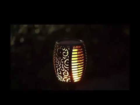 1/2/4/6/8/10Pcs Solar Flame Torch Light Flickering Light Waterproof