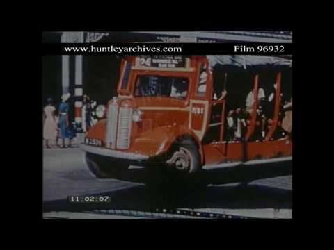 Barbados Street Scenes, 1950's.  Archive film 96932