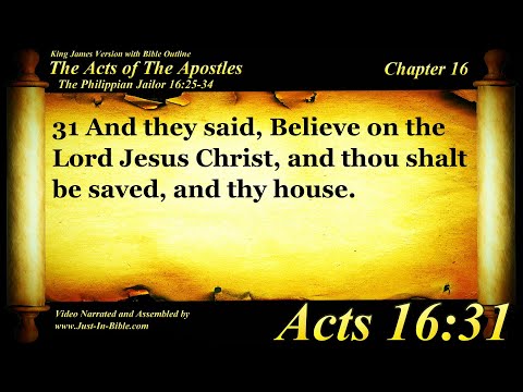 The Acts of the Apostles Chapter 16 - Bible Book #44 - KJV HD Read Along Audio/Video/Text