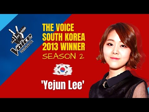 Yejun Lee The Voice South Korea 2013 Season 2 Winner 🏆