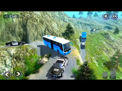 Offroad Police Bus Driver Simulator_ Coach Hill Dangerous Driving_ Android GamePlay #4