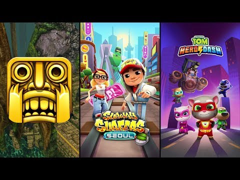 Temple Run Vs Subway Surfers Seoul Vs Talking Tom Hero Dash - Endless Run Game