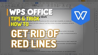 WPS Office Word How To Get Rid Of Red Lines