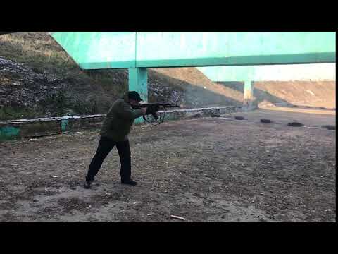 Military Instructor Shooting AK 74 Without Recoil