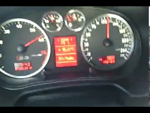 Audi A3 1.8T AUM k03S 230Hp /344Nm 0-100 km/h acceleration ESP on