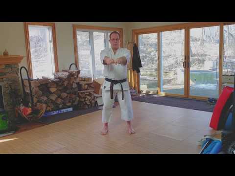 Shotokan Karate Training Class:  7th Kyu Exam,  Heian Shodan, Heian Nidan