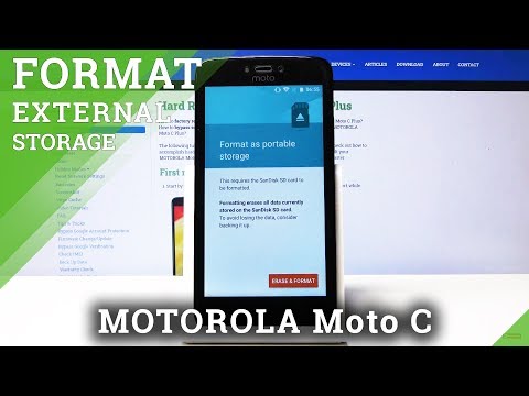 How to Format Micro SD Card in MOTOROLA Moto C - Erase Memory Storage