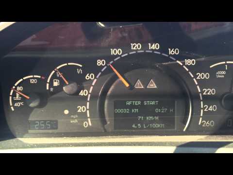 Mercedes Benz S320 CDI (w220) consumption outside citywide