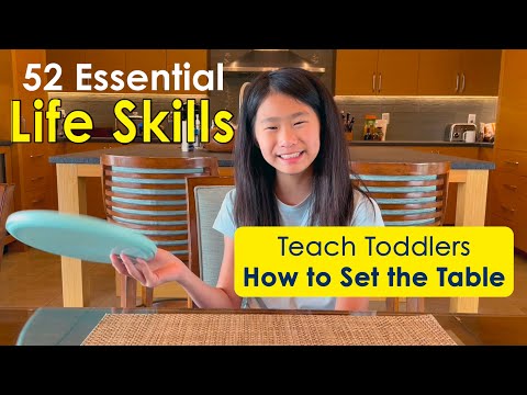 Teach Your Toddler How to Set the Table (52 Essential Life Skills series)