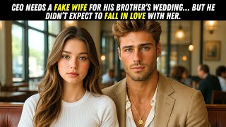 CEO Needs a Fake Wife for His Brother’s Wedding… But He Didn’t Expect to FALL IN LOVE with Her.