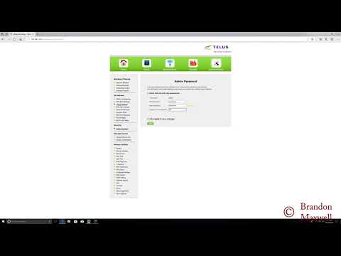 How To Setup Two Wireless Network Settings on a Telus T3200M router.