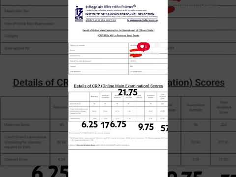 RRB PO MAINS SCORE CARD 2024