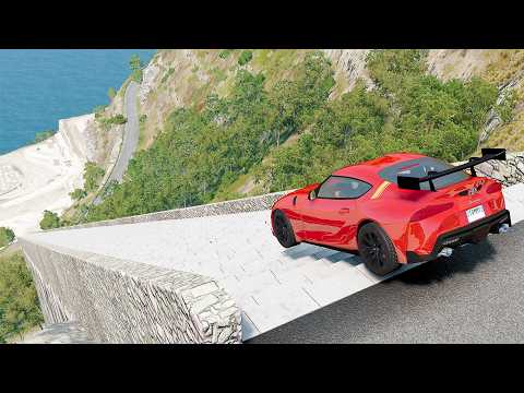 Mobil vs Stairs #16 - BeamNG Drive