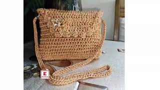 شنطة كروشيه Crochet bag #crochet #bags #كروشيه #حرف_يدوية #كروشيه #كورشيه #شنطه_كروشيه