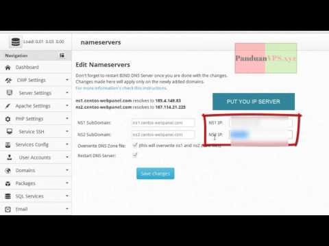 HOW TO SET UP DNS SERVER CENTOS WEB PANEL