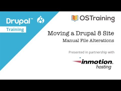 Moving a Drupal 8 Site Lesson 1 Getting Started