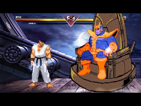 ICE POWER RYU vs THANOS - Super epic fight  !