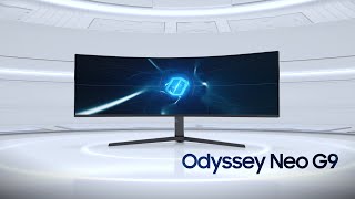 Video 2 of Product Samsung Odyssey Neo G9 S49AG95 49" DQHD Ultra-Wide Mini-LED Gaming Monitor (2021)