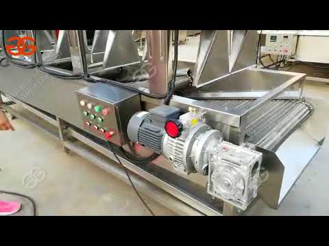 continuous frying machine for snack food,potato chips,banana chips,chin chin,peanut,broad bean