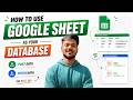 How To Use Google Sheets As Your Database FREE REST API Apps Script Free Database